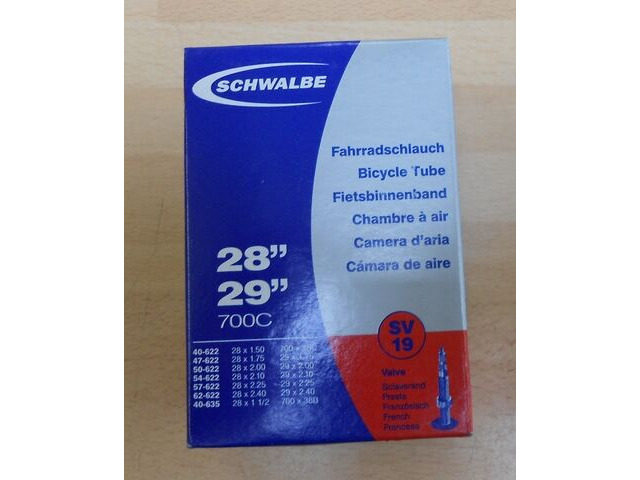 SCHWALBE 650b / 29er 29 " x 1.75" - 2.40" inner tube presta valve click to zoom image