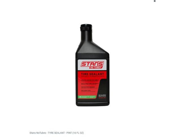 STANS NO TUBES Tubeless Tyre Sealant Pint 32 fluid oz click to zoom image