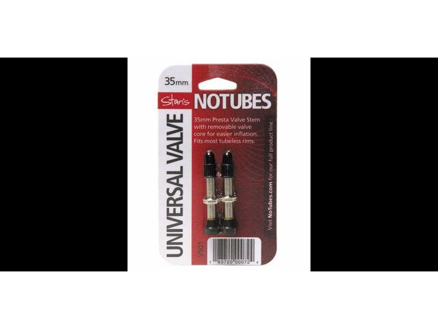 STANS NO TUBES MTB Tubeless Valves Black 35mm click to zoom image