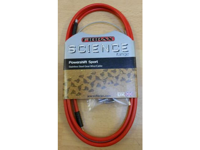 FIBRAX Powershift Gear Cable Inner and Outer in Red click to zoom image