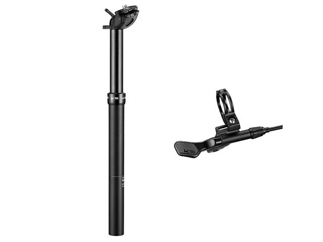 KS SEATPOSTS eTen-Remote Bundle Alloy Dropper post, Remote actuated, Inc Southpaw Alloy lever - Total length 385mm, Insert length 22 30.9/100mm click to zoom image