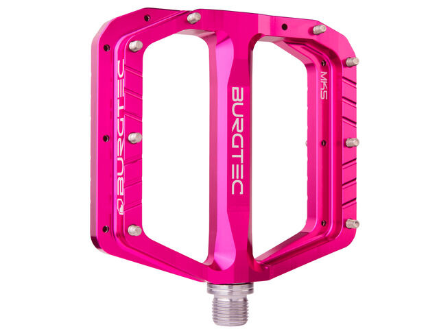 BURGTEC Penthouse Pedals Mk5 Steel Axle in Toxic Barbie click to zoom image