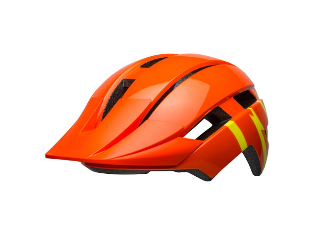 BELL CYCLE HELMETS Sidetrack Ii Youth Strike Gloss Orange/Yellow Unisize 50-57cm click to zoom image