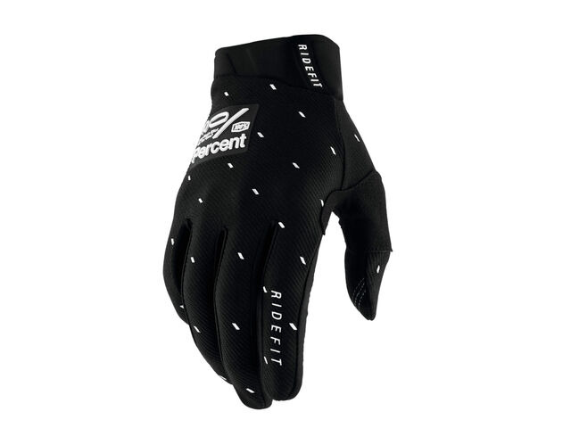 100% Ridefit Gloves Slasher Black click to zoom image