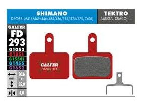 GALFER Clarks M2 Advanced - Metal - Sintered Disc Pads (Red) FD293G1851