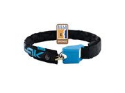 Hiplok Lite Wearable Chain Lock 6mm X 75cm - Waist 24-44 Inches (Bronze Sold Secure) 6MM X 75CM BLACK/CYAN  click to zoom image