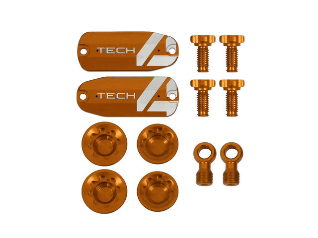 HOPE Tech 4 V4 Custom Kit - Pair - Orange click to zoom image