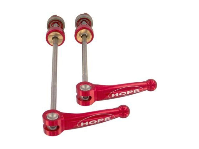 HOPE Wheels Skewers Steel Pair Red click to zoom image