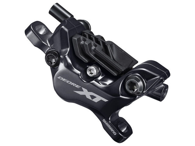 SHIMANO BR-M8120/BL-M8100 XT 4 pot bled brake lever/post mount calliper, rear left click to zoom image