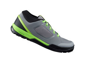 SHIMANO GR7 (GR700) flat pedal MTB shoes, grey/green