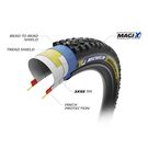 MICHELIN Wild Enduro Racing Line Tyre Rear Blue / Yellow 29 x 2.40 (61-622) click to zoom image