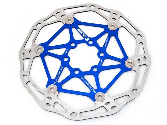 CLARKS CYCLE SYSTEMS CFR-02 6 Bolt Floating Rotor Blue 160mm 180mm 203mm click to zoom image