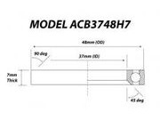 VP COMPONENTS ACB3748H7 48 x 37 x 7mm Headset Bearing 45/90 deg 