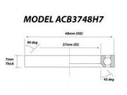 VP COMPONENTS ACB3748H7 48 x 37 x 7mm Headset Bearing 45/90 deg 