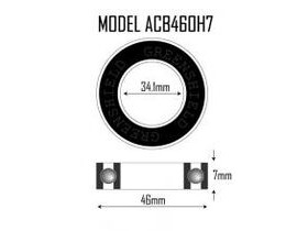 VP COMPONENTS ACB460H7 46 x 34.1 x 7mm Headset Bearing 45/45deg