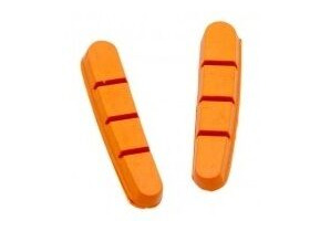 HALT Gooey Replacement Road bike brake pad inserts Orange pack 4