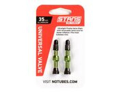 STANS NO TUBES MTB Tubeless Valves Green 35mm 