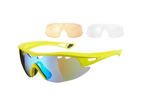 MADISON Recon glasses 3 lens pack - matt yellow / blue mirror, amber & clear lenses