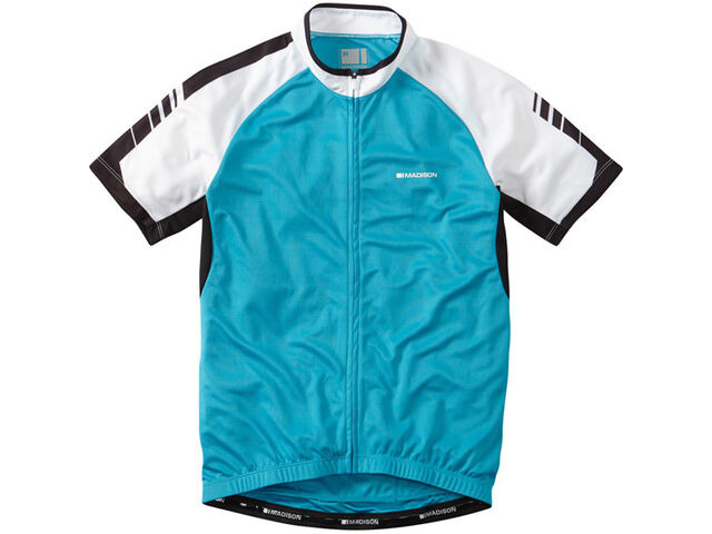 MADISON Peloton men's short sleeve jersey, hawaiian blue click to zoom image