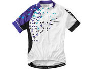 MADISON Sportive women's short sleeve jersey, white / purple reign 