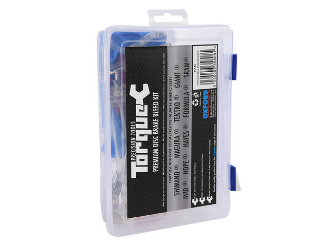 TORQUE CYCLE TOOLS Premium Disc Brake Bleed kit Avid, Hope, Magura, Tektro, Shimano click to zoom image