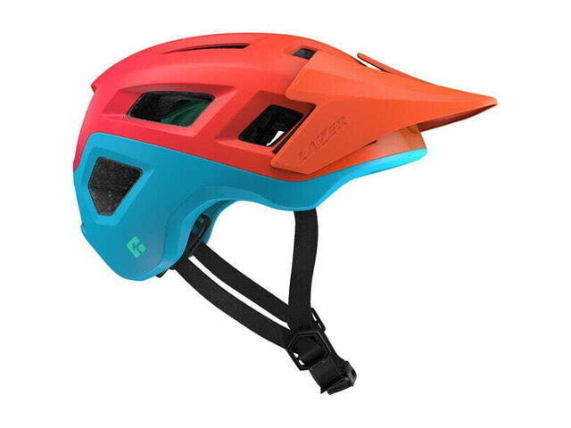 LAZER HELMETS Coyote KinetiCore Helmet, Matt Orange Green click to zoom image