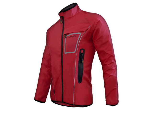 FUNKIER CLOTHING Waterproof Lightweight Pro Jacket in Red click to zoom image