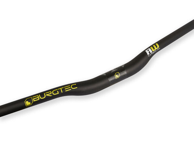 BURGTEC RideWide Carbon DH Bar 800mm Wide 20mm Rise click to zoom image