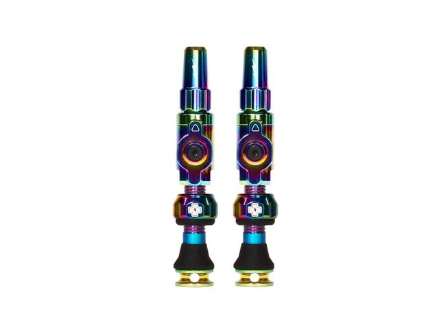 MUC OFF Tubeless Valves Big Bore Lite Small Iridescent 60mm click to zoom image