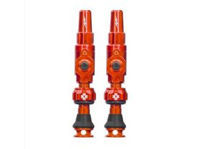 MUC OFF Tubeless Valves Big Bore Lite Small Orange 60mm