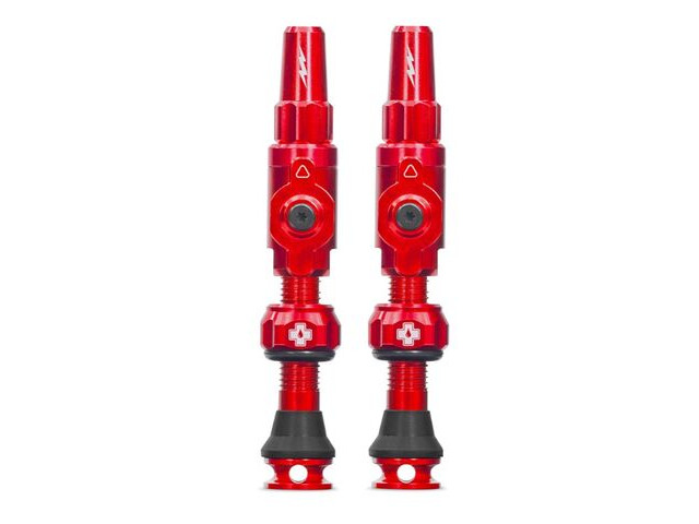 MUC OFF Tubeless Valves Big Bore Lite Medium Red 65mm click to zoom image