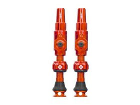 MUC OFF Tubeless Valves Big Bore Lite Medium Orange 65mm