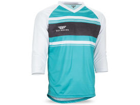 FLY RACING Ripa 3/4 Sleeve Jersey Teal/White/Heather