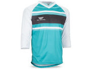 FLY RACING Ripa 3/4 Sleeve Jersey Teal/White/Heather 