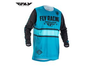 FLY RACING Kinetic Long Sleeve Jersey in Blue-Black