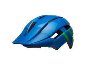 BELL CYCLE HELMETS Sidetrack II Mips Youth Helmet Strike Gloss Blue/Green Unisize 50-57cm