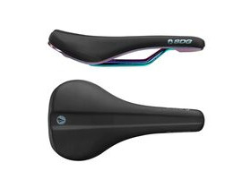 SDG COMPONENTS Bel Air 3.0 Lux-Alloy Rail Saddle Black Microfibre Top / Oil Slick Base