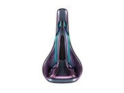 SDG COMPONENTS Bel Air 3.0 Lux-Alloy Rail Saddle Black Microfibre Top / Oil Slick Base click to zoom image