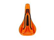 SDG COMPONENTS Bel Air 3.0 Lux-Alloy Rail Saddle Black Microfibre Top / Orange Base click to zoom image