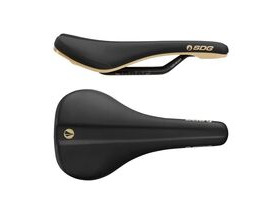 SDG COMPONENTS Bel Air 3.0 Lux-Alloy Rail Saddle Black Microfibre Top / Tan Base