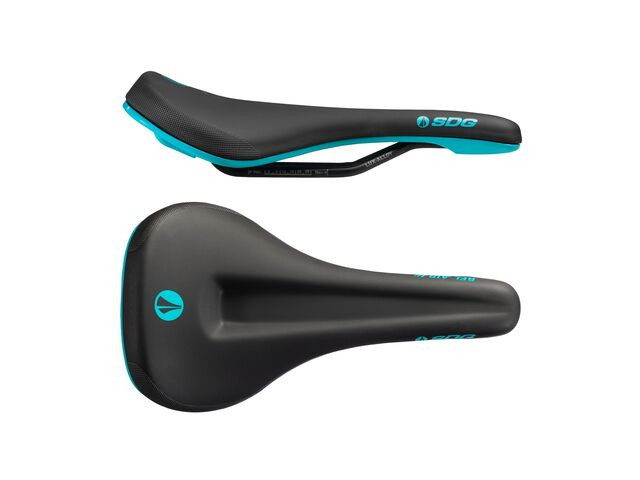 SDG COMPONENTS Bel Air 3.0 Max Lux-Alloy Saddle Black / Turquoise click to zoom image