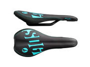 SDG COMPONENTS Fly Junior Steel Rail Saddle Black/Cyan 