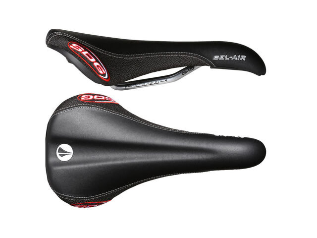 SDG COMPONENTS Bel Air Cro-Mo Rail Saddle Black click to zoom image