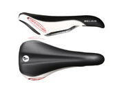 SDG COMPONENTS Bel Air Cro-Mo Rail Saddle Black/White 