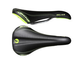 SDG COMPONENTS Bel Air Cro-Mo Rail Saddle Black/Black/Green