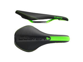 SDG COMPONENTS Duster Mtn P Cro-Mo Rail Saddle Black/Neon Green