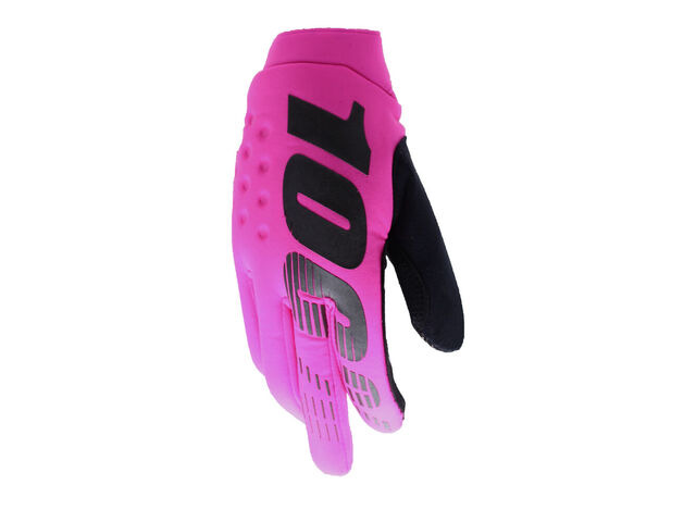 100% Brisker Cold Weather Glove Neon Pink click to zoom image