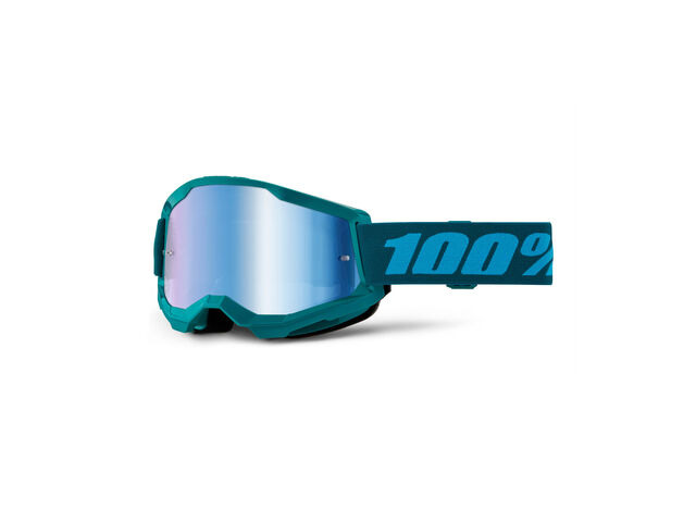 100% Strata 2 Goggle Stone / Blue Mirror Lens click to zoom image