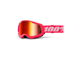 100% Strata 2 Goggle Pink / Red Mirror Lens