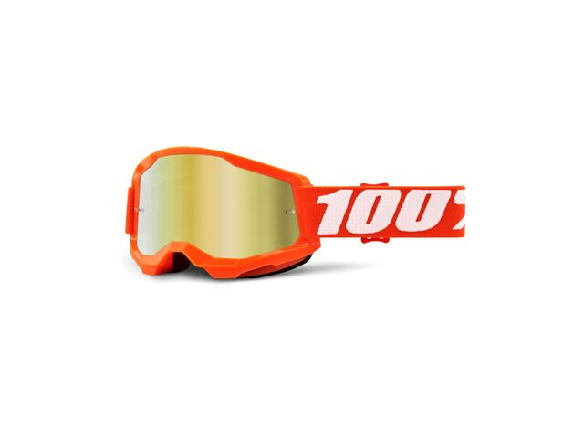 100% Strata 2 Goggle Orange / Gold Mirror Lens click to zoom image